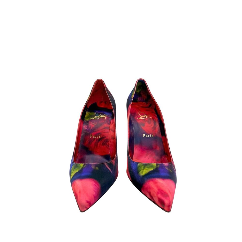 Christian Louboutin Satin Roses Kate 100mm (39.5/9.5) - Picture 3 of 6